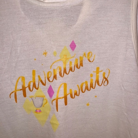 New Disney Beauty and The Beast Graphic Halter Medium - Picture 8 of 8